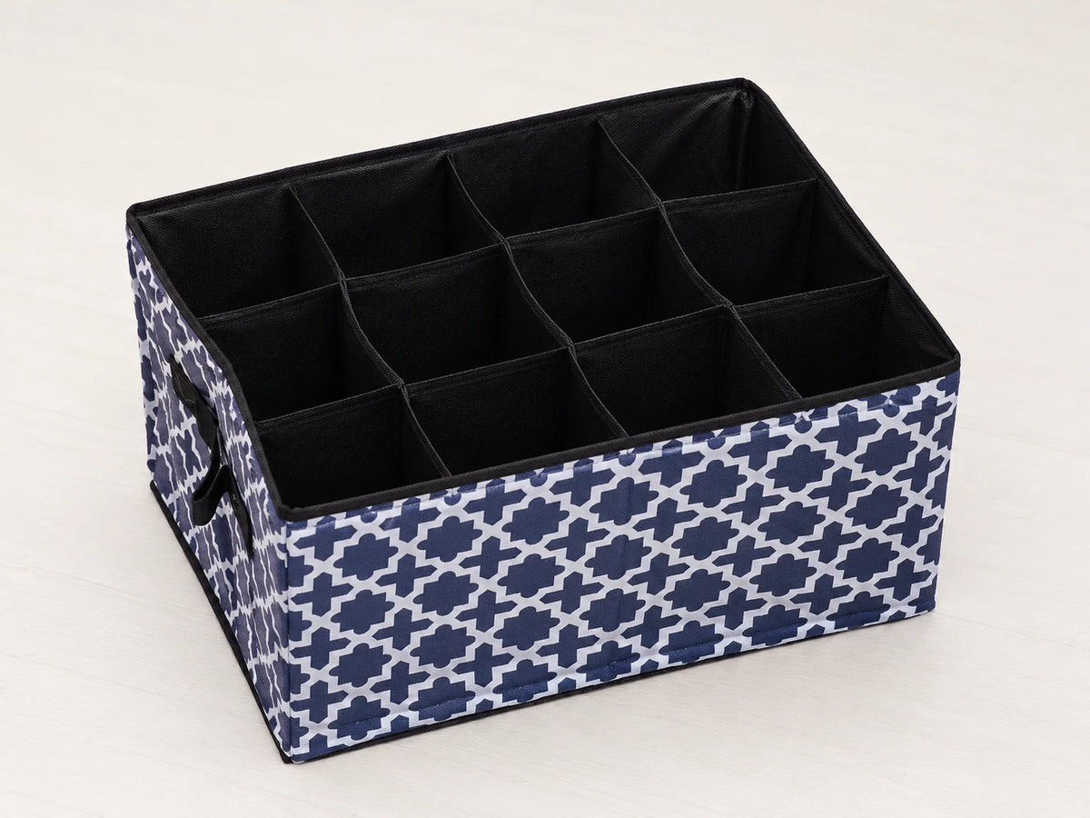 12-Compartment Foldable Fabric Storage Organizer with Handles
