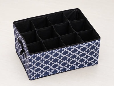 12-Compartment Foldable Fabric Storage Organizer with Handles