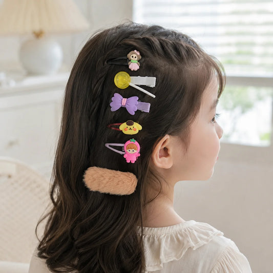 12-Piece Cute Kids Hair Clip Set
