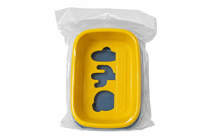 2-Layer Draining Soap Dish – Yellow & Blue