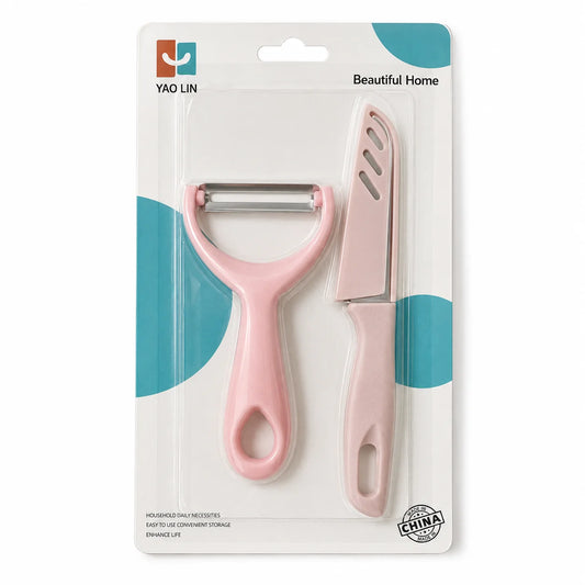 2-Piece Vegetable Peeler & Kitchen Knife Set