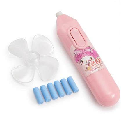 2-in-1 Push Eraser + Detachable Fan