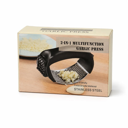 2-in-1 Stainless Steel Rocking Garlic Press