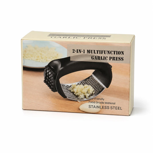 2-in-1 Stainless Steel Rocking Garlic Press
