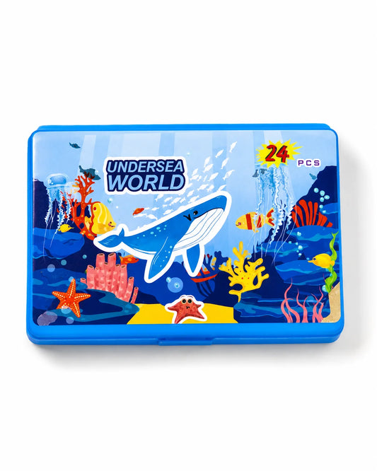 24-Piece Kids Art & Coloring Set – Undersea World