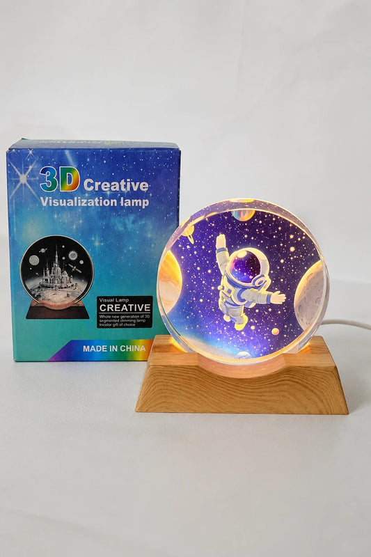 3D Astronaut Creative Visualization LED Lamp