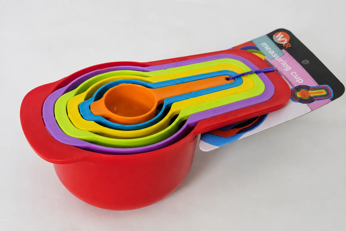 6-Piece Colorful Nesting Measuring Cup Set