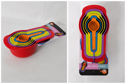 6-Piece Colorful Nesting Measuring Cup Set