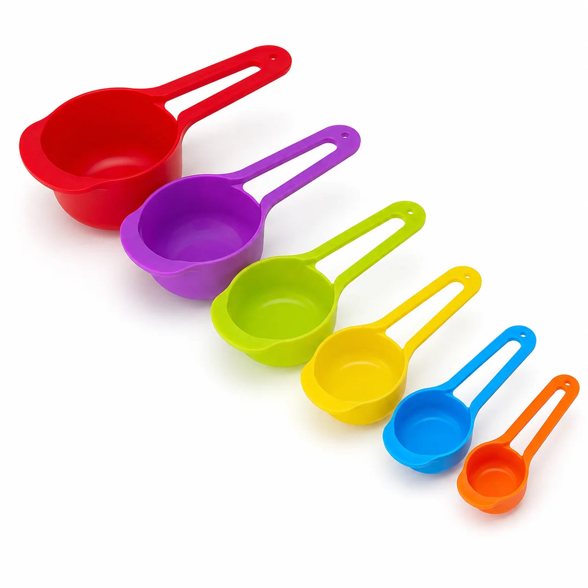 6-Piece Colorful Nesting Measuring Cup Set