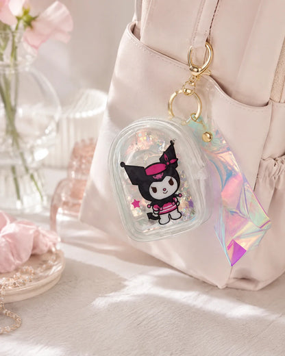 Cute Character Transparent Mini Coin Purse Keychain