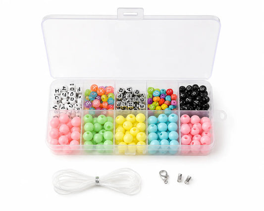 DIY Bracelet Making Bead Kit with Alphabet Beads