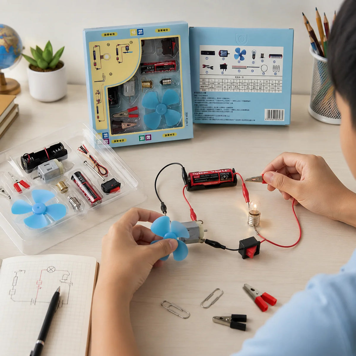 DIY Electric Circuit Science Experiment Kit for Kids