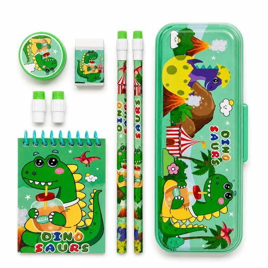 Dinosaur Kids Stationery Set with Pencil Case