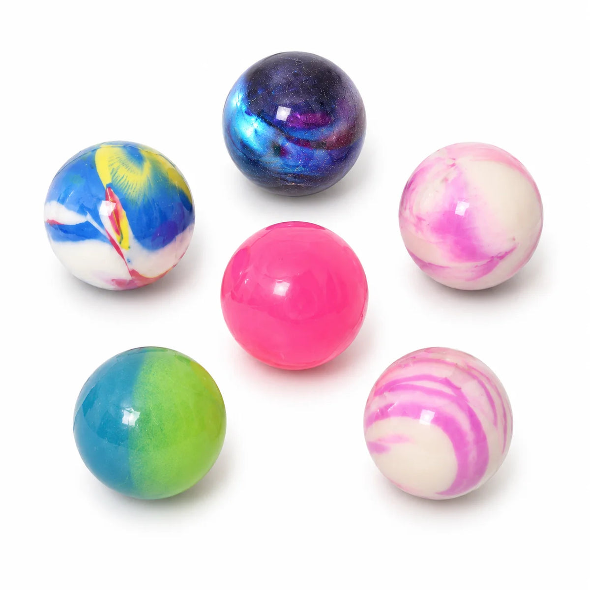 Galaxy Elastic Bouncy Balls – Pack of 6