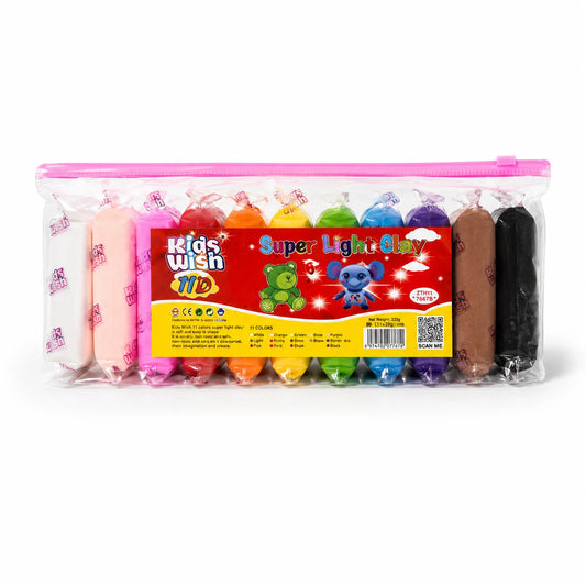 Kids Wish HD Super Light Clay – 11 Color Set