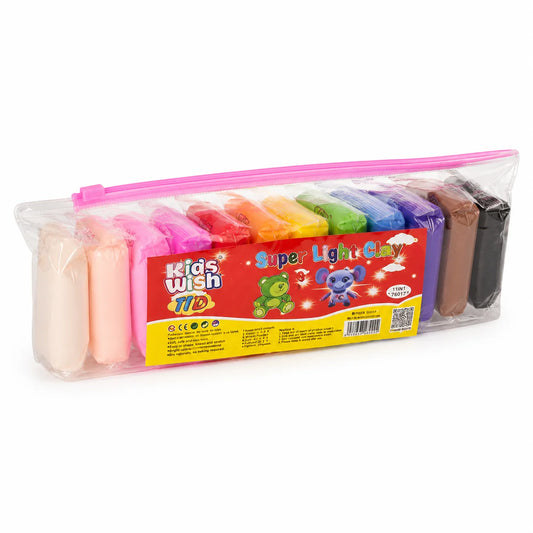 Kids Wish HD Super Light Clay – 11 Color Set