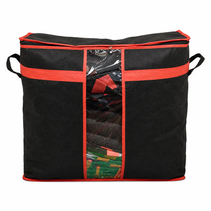 Large Black Laundry & Storage Bag with Clear Window