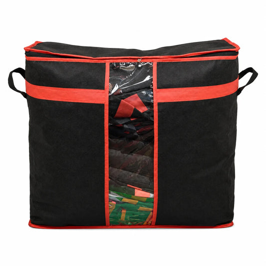 Large Black Laundry & Storage Bag with Clear Window