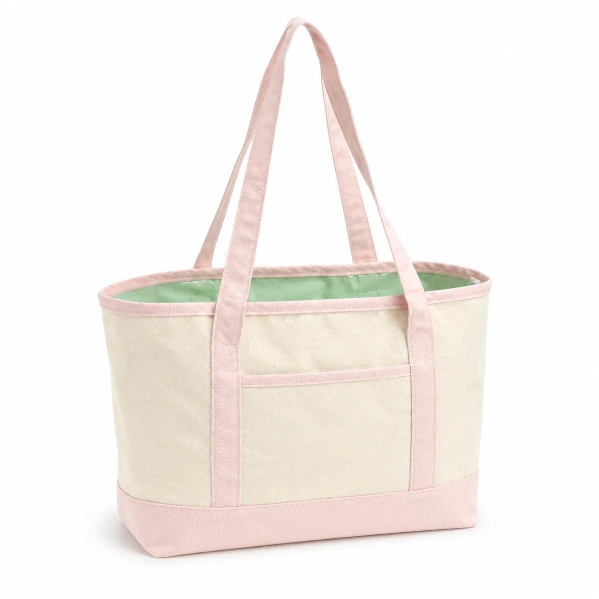 Large Reusable Tote Bag with Front Pocket