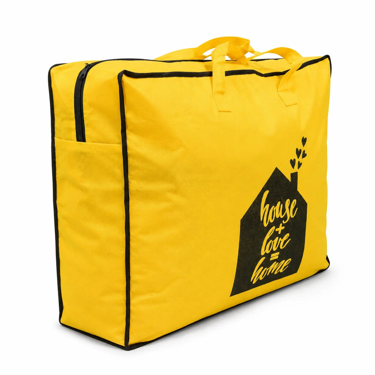 Large Yellow Laundry & Storage Bag with Carry Handles