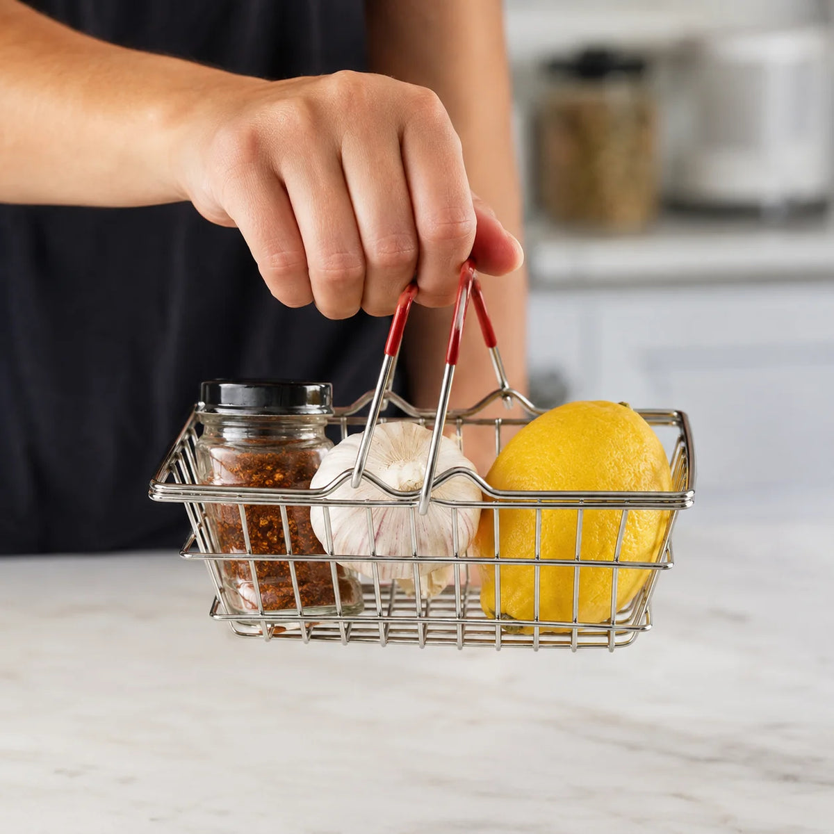 Mini Metal Wire Shopping & Storage Basket