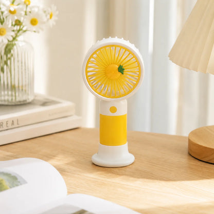 Mini Portable Handheld Fan with Desktop Stand