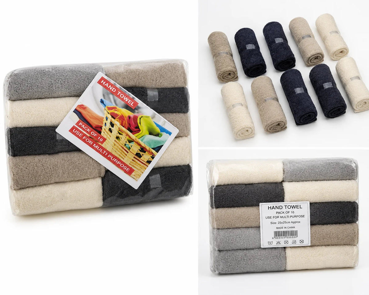 Multipurpose Hand Towels – Pack of 10