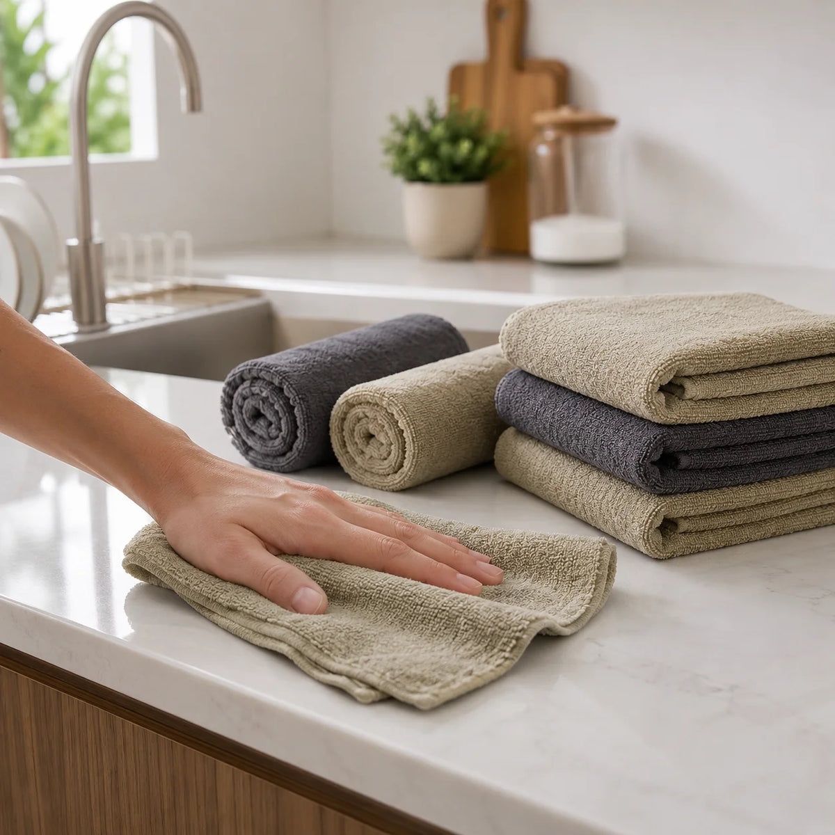 Multipurpose Reusable Kitchen Duster Towel Set - 6 Pieces