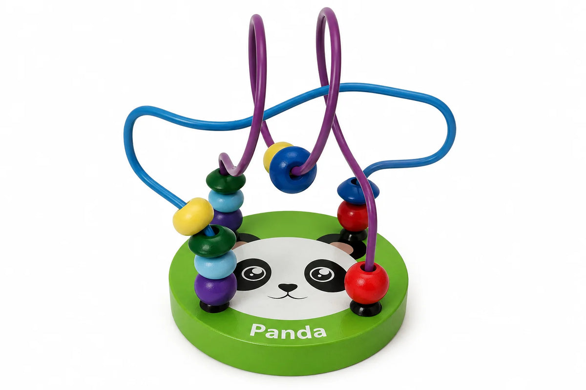 Panda Wooden Bead Maze Activity Toy