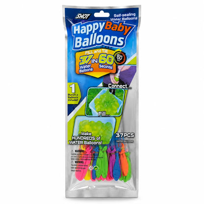 Quick-Fill Self-Sealing Water Balloons – Assorted Colors