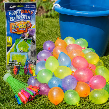 Quick-Fill Self-Sealing Water Balloons – Assorted Colors