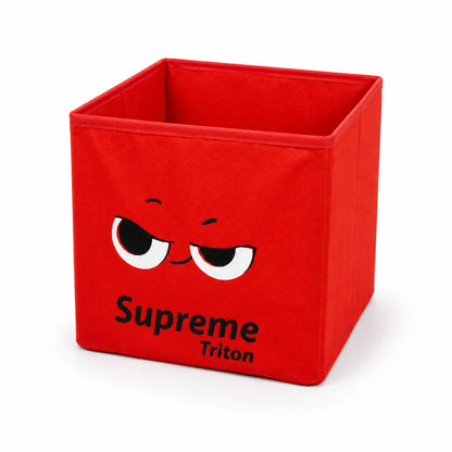 Red Collapsible Fabric Storage Cube