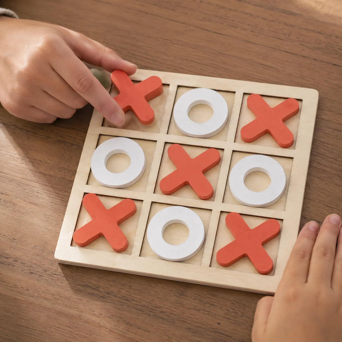 Wooden Tic Tac Toe Game – X & O Board