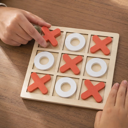 Wooden Tic Tac Toe Game – X & O Board