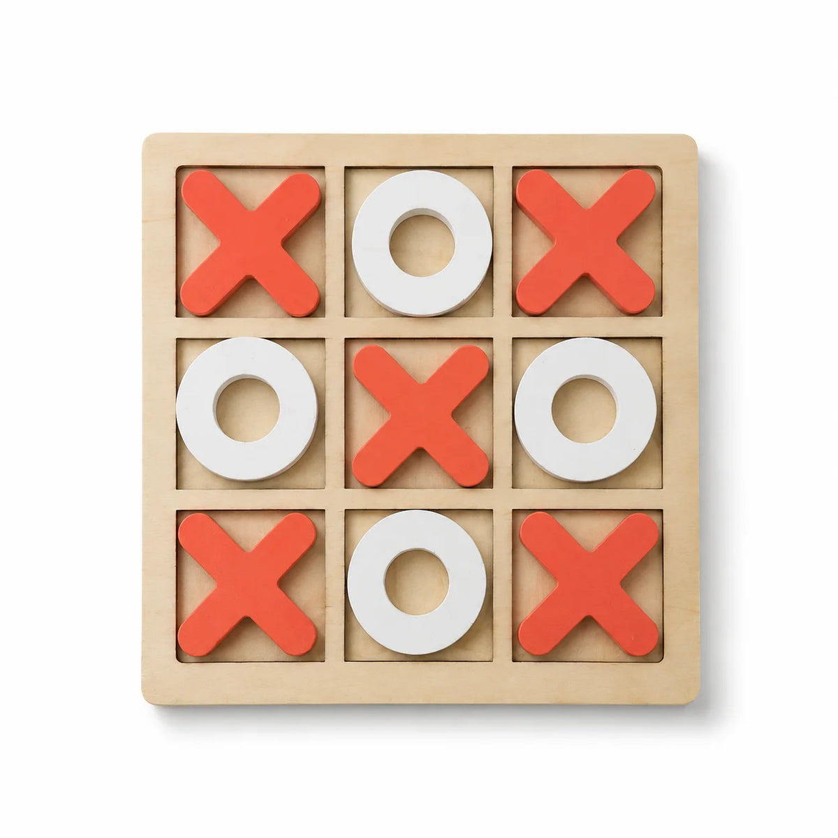 Wooden Tic Tac Toe Game – X & O Board