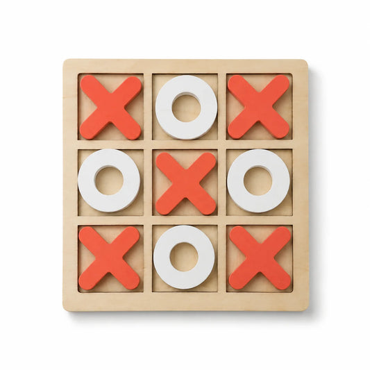 Wooden Tic Tac Toe Game – X & O Board